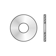 Saiba plata 6.4 x 18 x 1.6 mm, serie mare 3d, DIN 9021, inox A2, 250 buc./cutie