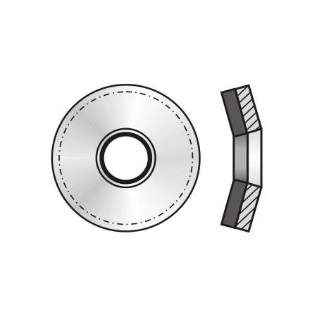 Saiba de etansare 6.7 x 16 mm, inox A2 cu garnitura EPDM, 250 buc./cutie