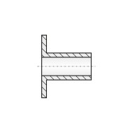 Tub izolator Korrex M4 x 10 mm, din plastic, 100 buc./cutie
