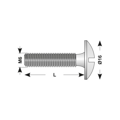 Surub filetat M6 x 40 mm,...