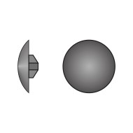 Capacel Ø 13 mm, pentru suruburi Pozidriv PZ3, plastic RAL 9010 alb pur, 100 buc./cutie