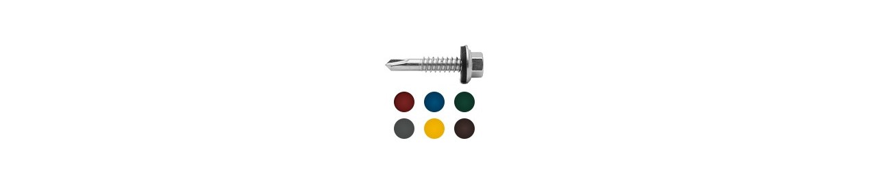 Suruburi autoforante cu cap HEX si saiba EPDM DIN 7504S